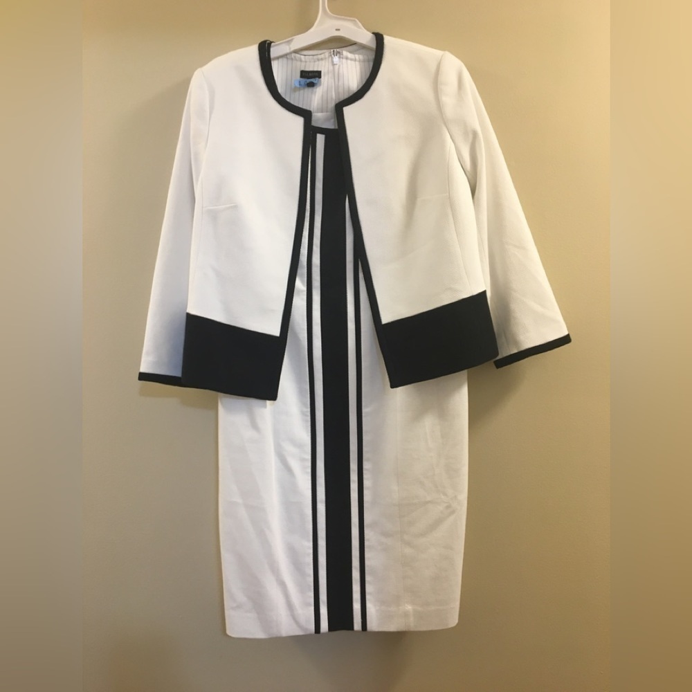Talbots lined sheath dress and matching lined jacket